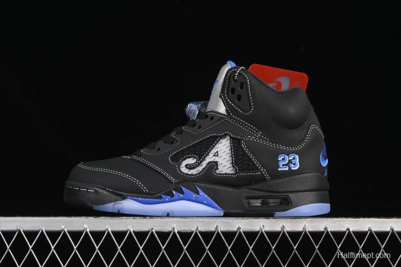 Nike Awake NY x Air Jordan 5 Black Metallic Basketball Shoes - DV4982-004