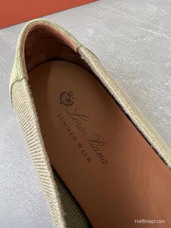 2025 Unisex Kiton Brown Wool Blend Loafers AS00280