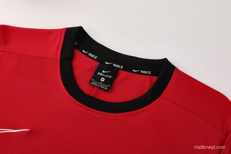 2025 NIKE Red Short Sleeve Jersey + Shorts