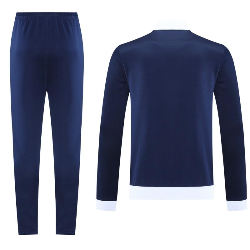 2025 Adidas Original Navy Full Hoodie Zipper Jacket +Long Pants