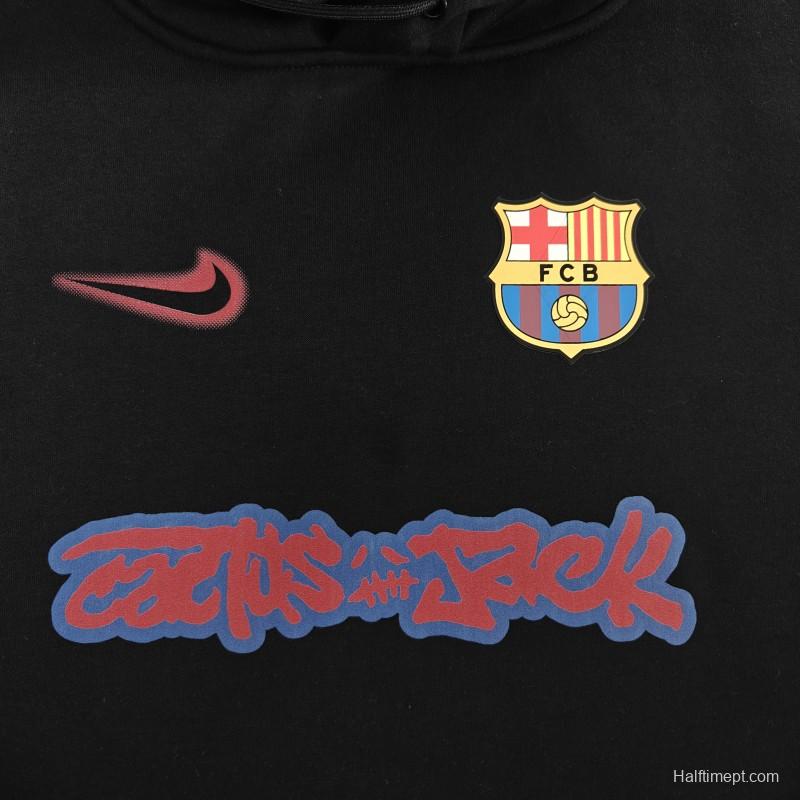 25/26 Barcelona Black Cactus Jack Hoodie -7 Colors