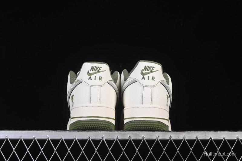 Nike Air Force 1 '07 Low Burberry Collaboration Military Green Embroidery Casual Sneakers - JP8028-003