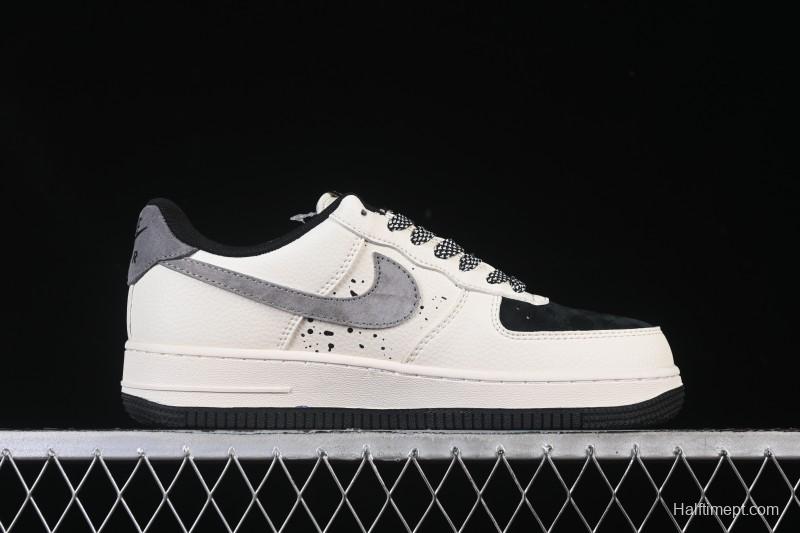 Nike Air Force 1 '07 Low G-Dragon Collaboration Daisy Beige Black Grey Casual Sneakers - QW5606-265