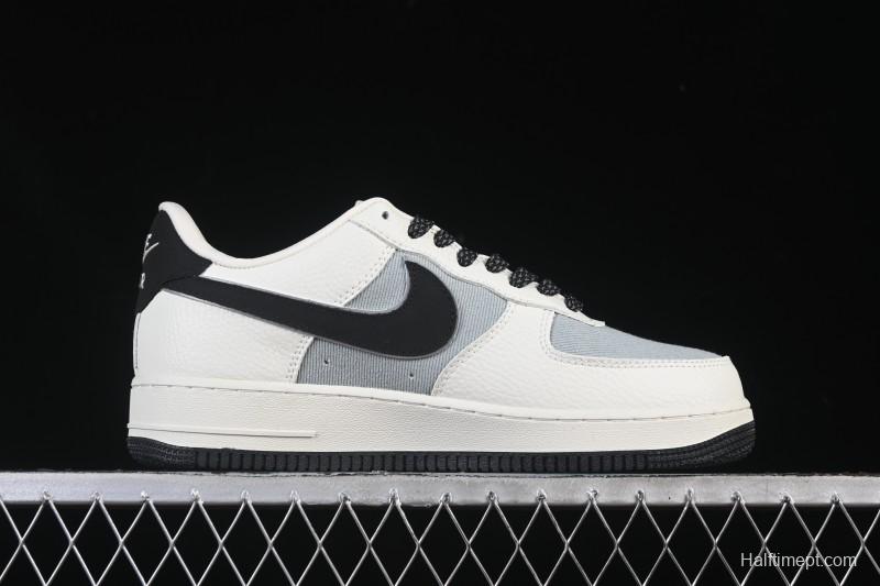 Nike Air Force 1'07 Low Gucci Collaboration White Gray Black Casual Sneakers - YF9511-808