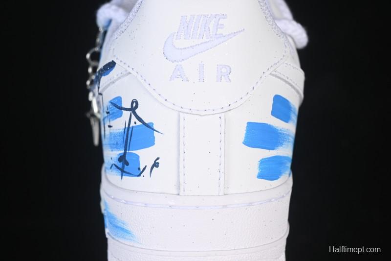 Nike Air Force 1 '07 Low Sagittarius Hand-Painted Doodle Zodiac Series Low-Top Casual Sneakers - 11231221