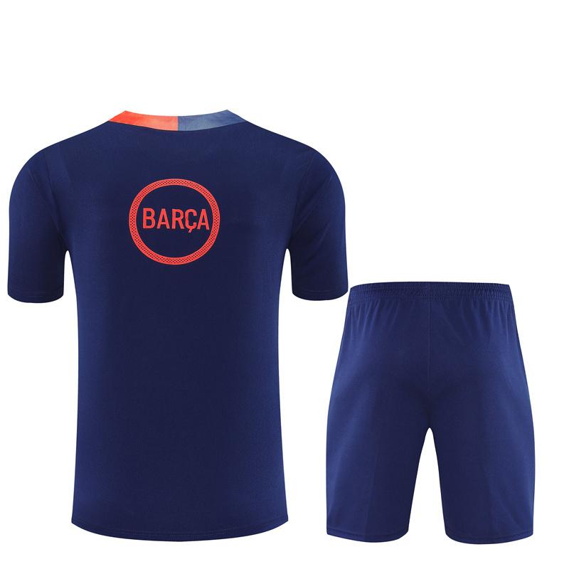 25/26 Barcelona Royal Blue T90 Short Sleeve Jersey+Shorts with XS