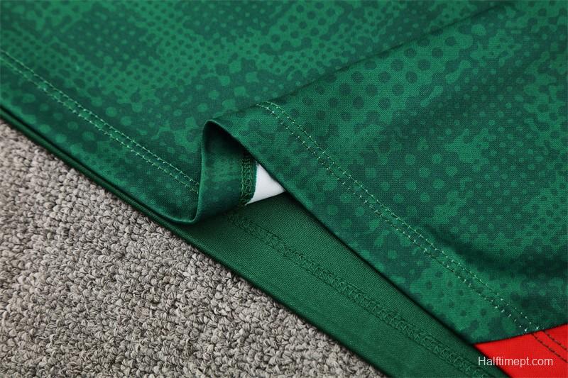 25/26 AC Milan Green Camouflage Half Zipper Jacket+Long Pants