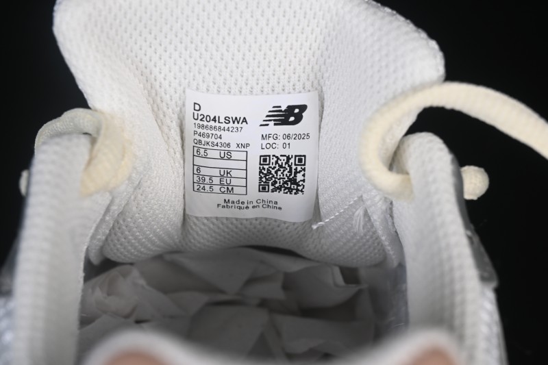 New Balance 204 Series Retro Casual Running Shoes with Breathable Comfort - U204LSWA