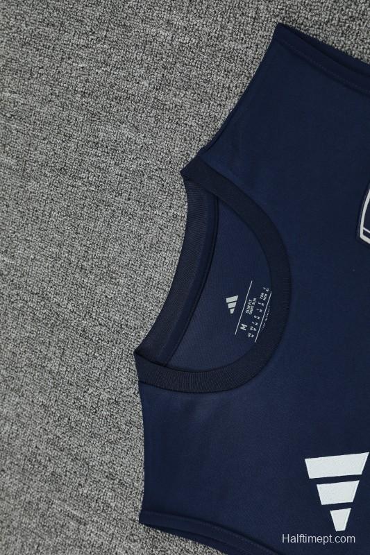 25/26 Real Madrid Navy Vest Jersey+Shorts