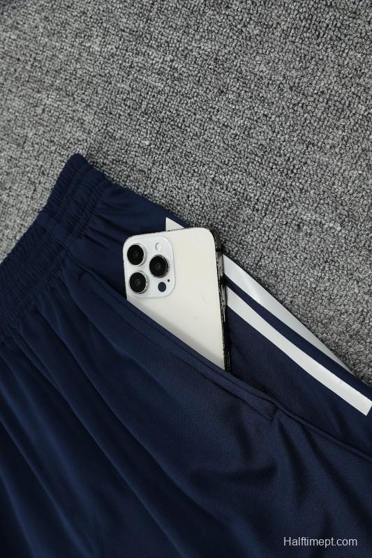 25/26 Real Madrid Navy Short Sleeve Jersey+Shorts