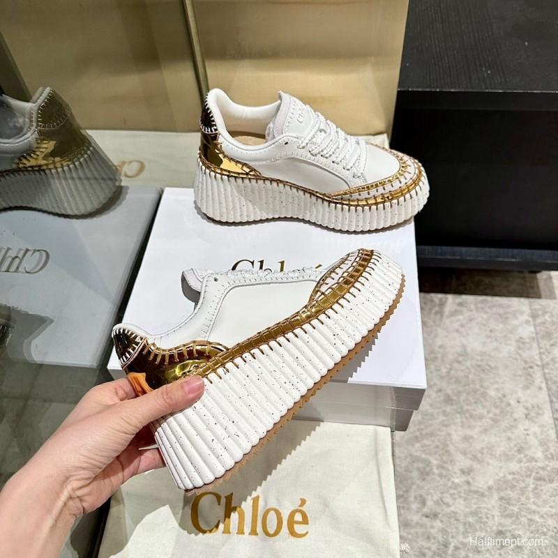 Chloe 2025/SS Stitched Mark Line Casual Shoes - LY00350