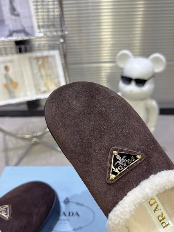 Prada Spring-Summer 2025 Premium Fur Slippers - KFY00280