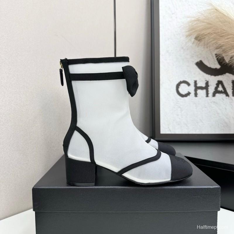 Chanel 2025 SS Classic Bow Ankle Boots - LY00