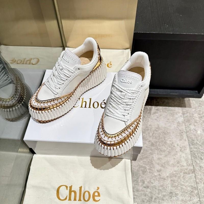Chloe 2025/SS Stitched Mark Line Casual Shoes - LY00350