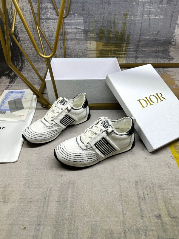 Dior Fall 2025/SS Classic Retro Canvas Sneakers with Fringe Details - LY00270