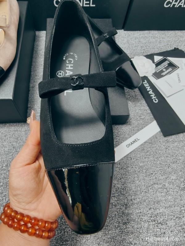 Chanel Classic Slingback Bow Flats - LY00290