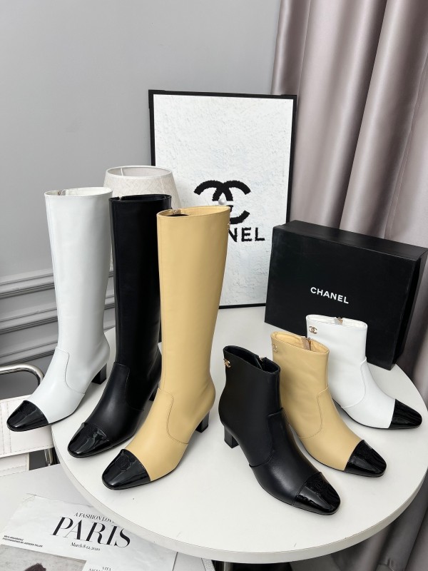 Chanel 2025/SS Double C High-Heel Fashion Boots - LY00370/LY00400