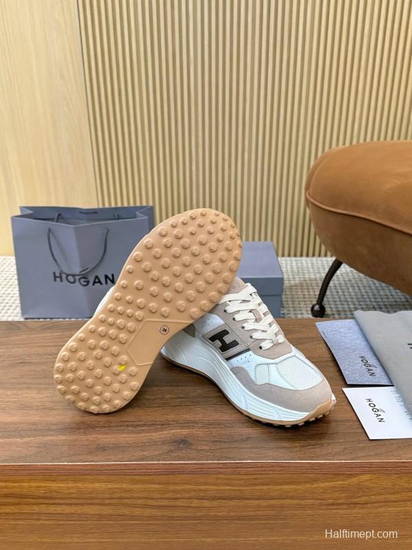 Hogan H-STRIPES Series Couple High Platform Chunky Dad Shoes Casual Sneakers - LY00370/LY00380