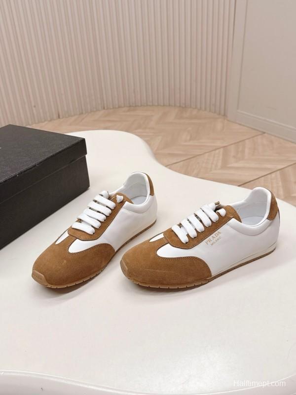 Prada 25ss New Agate Sneakers Retro Training Shoes - LY00300