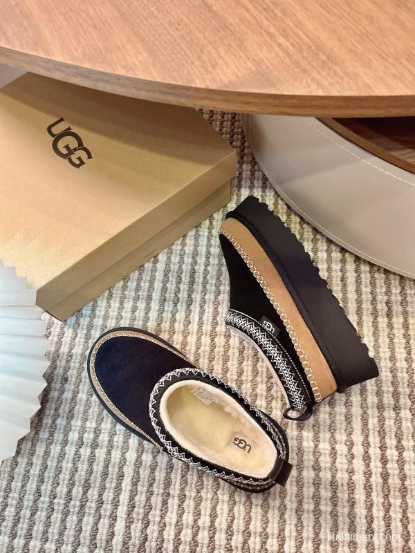 UGG Ethnic Tazz Series Thickened Heightening Slippers One-Step On - MJ00220