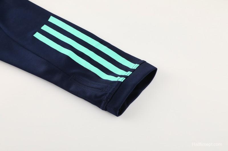 25/26 Ajax Navy Half Zipper Jacket+Long Pants