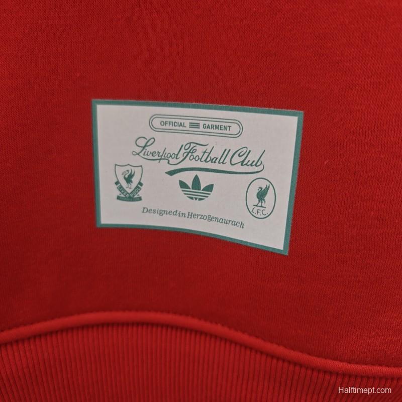25/26 Liverpool Embroidered LogoHoodie 7 Colors