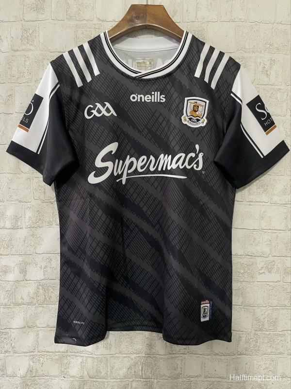 25/26 Galway GAA Black with Diagonal Stripes Jersey