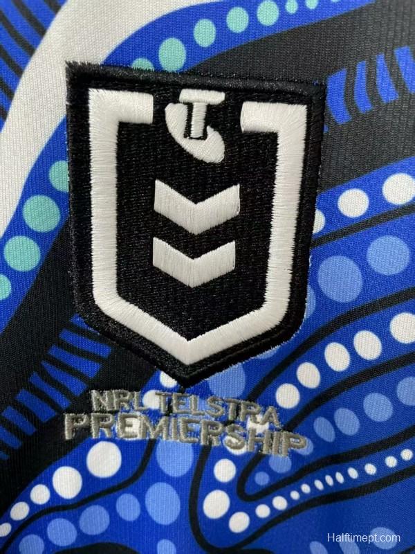 25/26 Canterbury-Bankstown Bulldogs Blue with Indigenous Art Jersey