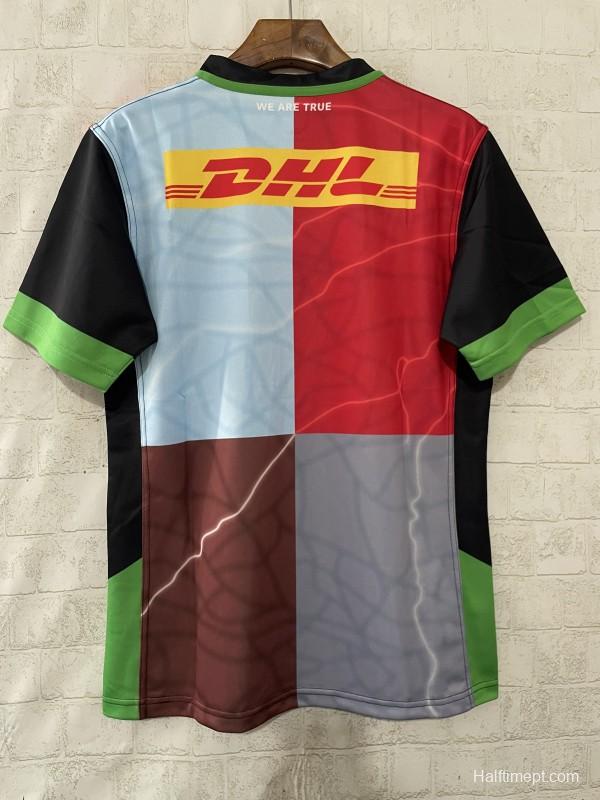 25/26 Harlequins Multicolor with Quartered Harlequin Pattern Jersey