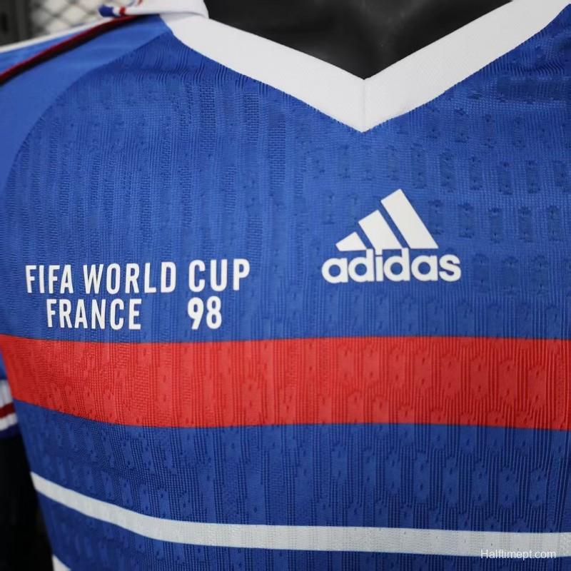 Player Version 1998 France Home Jersey