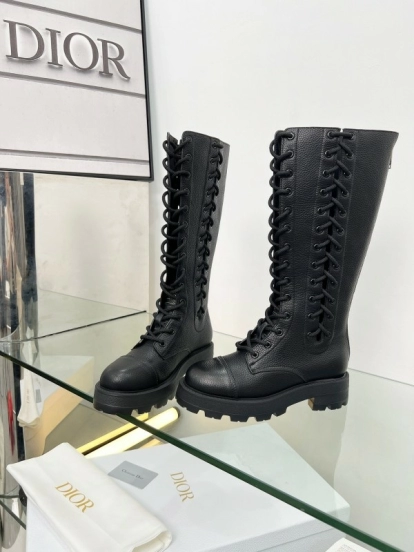 Dior 2025/SS Autumn Winter Boots Retro Work Style Internet Celebrity Boots - LY00460