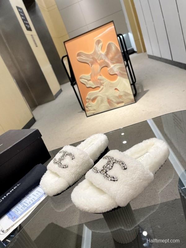Chanel 2025 SS New Wool Slippers Soft Fine Wool - LY00280