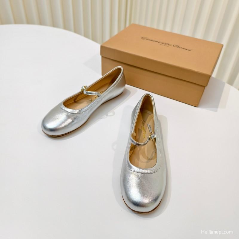 Gianvito Rossi Bohemian Style Flat Ballet Shoes - LY00310