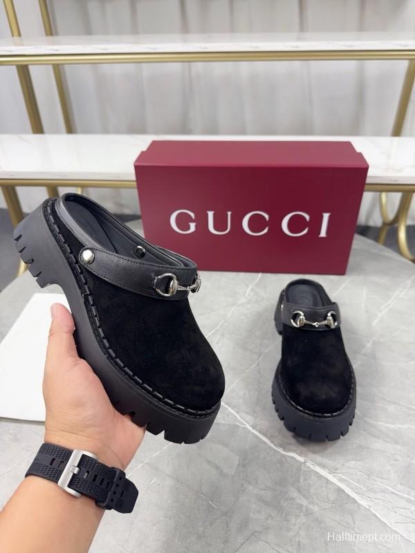 Gucci Double GG Platform Loafers - KFY00280