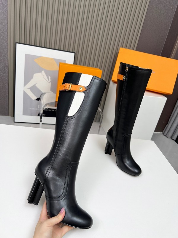 Louis Vuitton 2025/SS Autumn Winter Collection Fashion Star Shine Three-Color Patchwork High Heel Shoes - LY00420