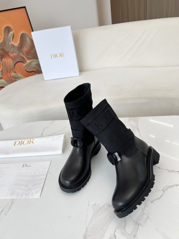 Dior 2025/SS Autumn Winter Boots Retro Work Boots Slip-On - LY00320