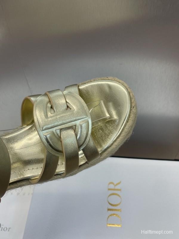 Dior D-Club Jelly Color Hollow Layered Cross Strap Platform High Heel Women Shoes - KFY00290
