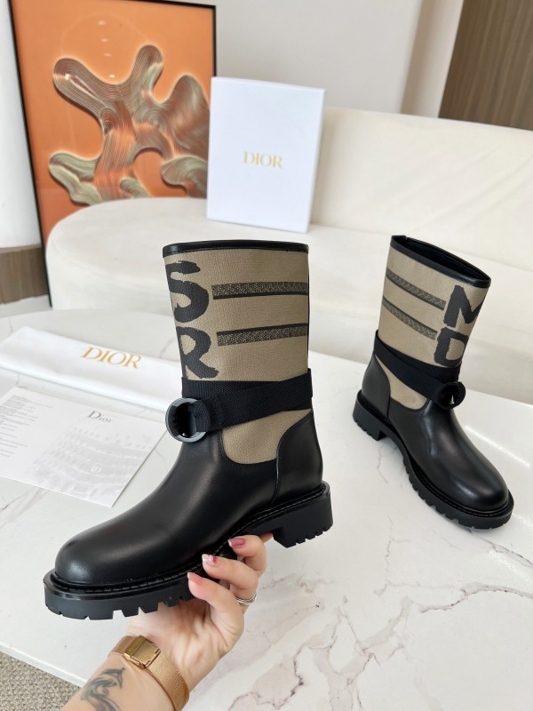 Dior 2025/SS Autumn Winter Boots Retro Work Boots Slip-On - LY00320