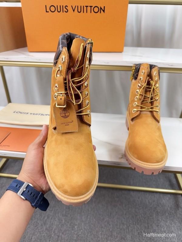 Timberland 6-Inch Monogram Ankle Boots Waterproof Suede Collaboration - LY00380