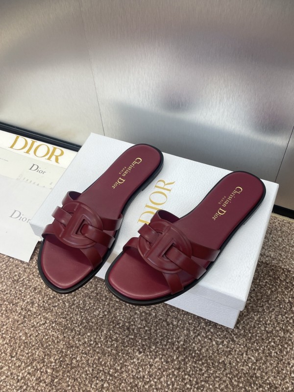 Dior D-Club Jelly Color Hollow Layered Cross Strap Women's Sandals - KFY00280