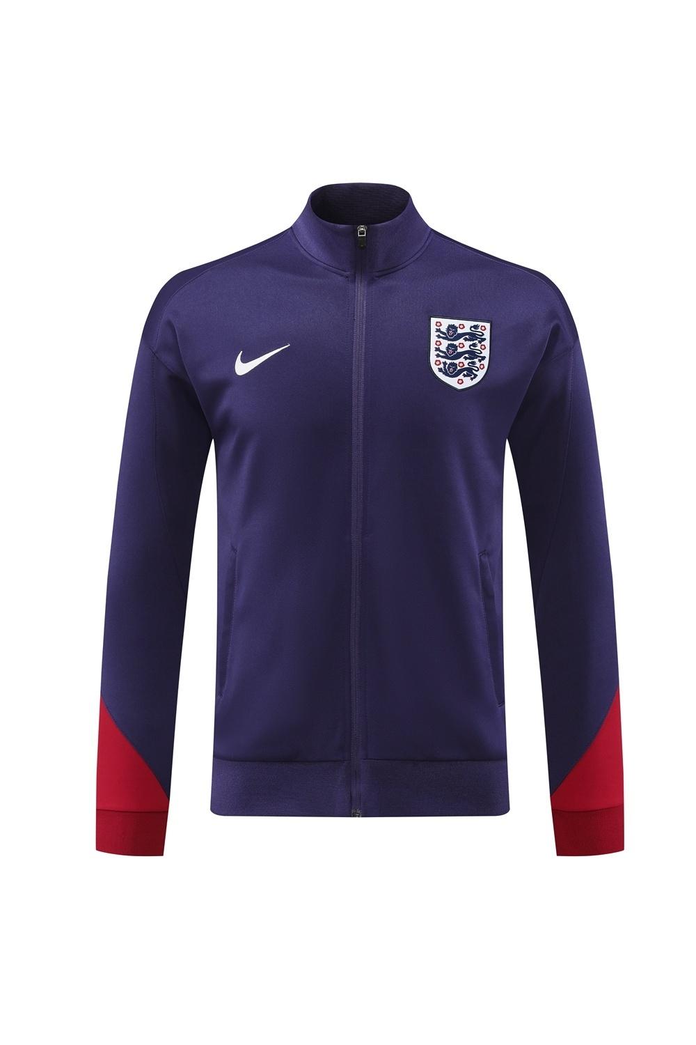 24/25  England Purple Full zipper Jacket Tracksuit+ long pants