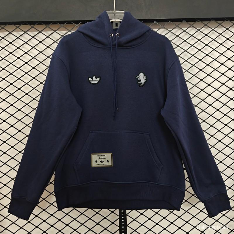 25/26 Juventus Embroidered Logo Hoodie 9 Colors