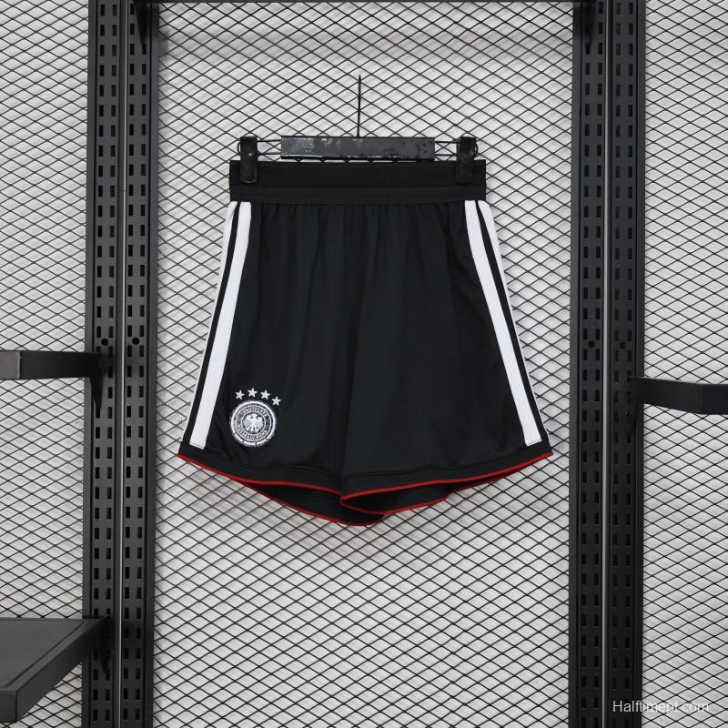 2026 Player Version Germany Black with White Stripes Shorts