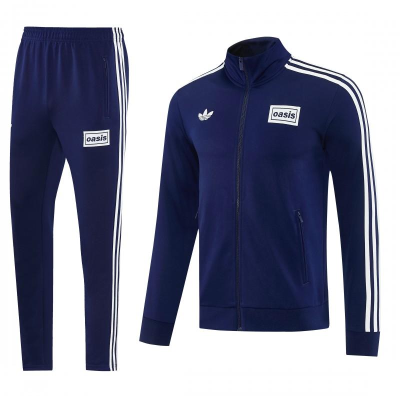 2026 Adidas Navy Blue Full Zipper Jacket + Long Pants