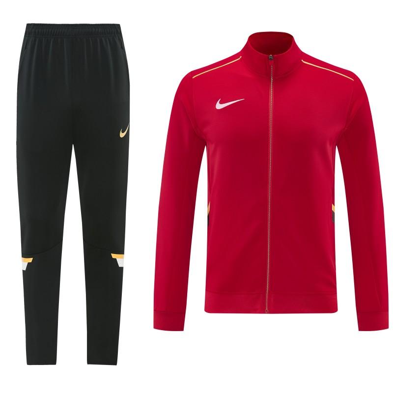 2026 Nike Red Full Zipper Jacket + Long Pants