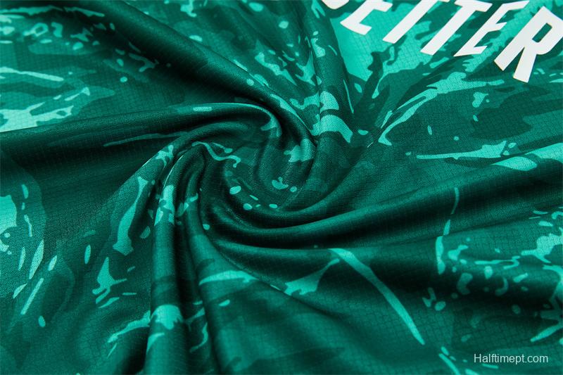 2026 Real Madrid Green Camouflage  Short Sleeve+Soccer Shorts