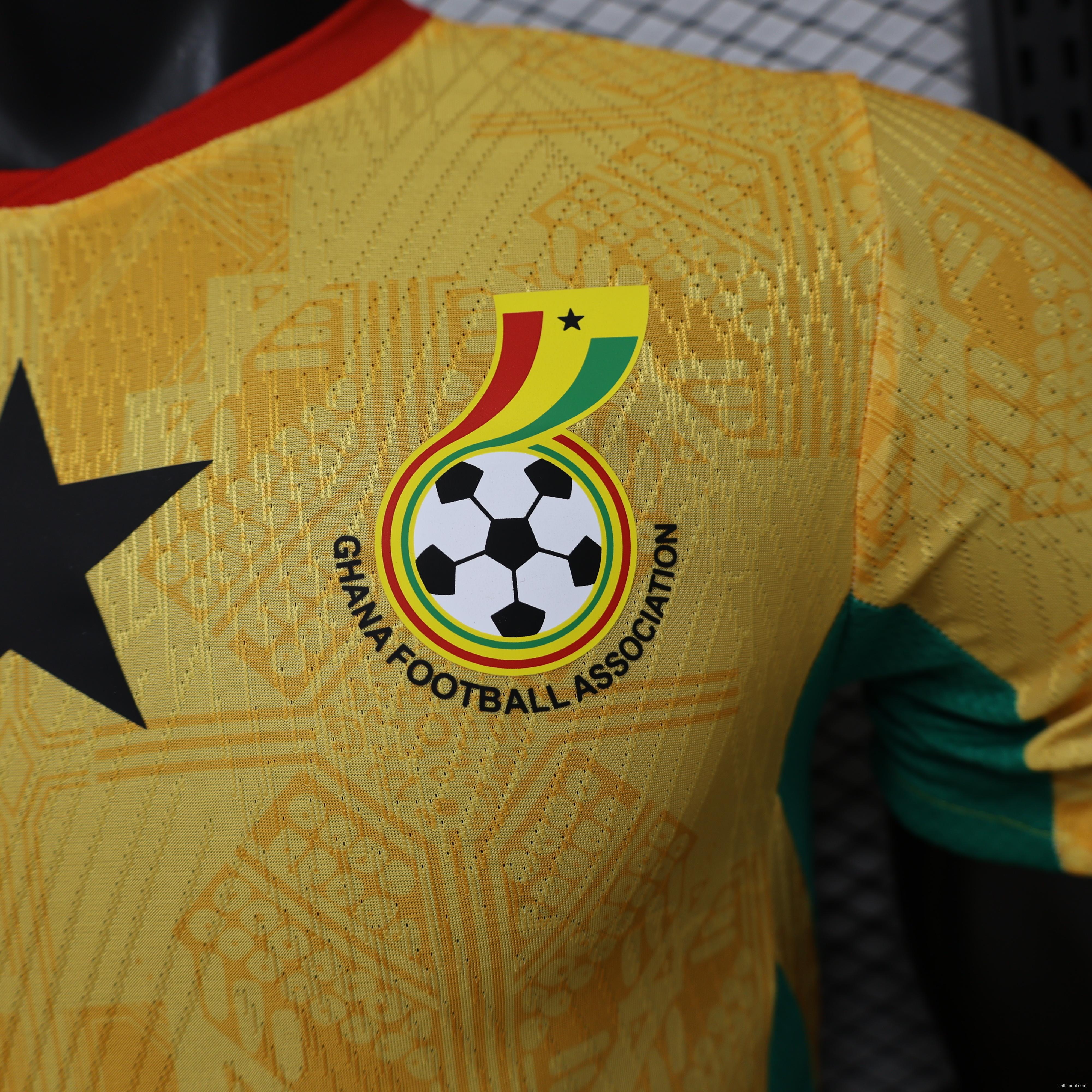Player Version 26/27 Ghana  Away  Yellow & Green/Red Accent Jersey