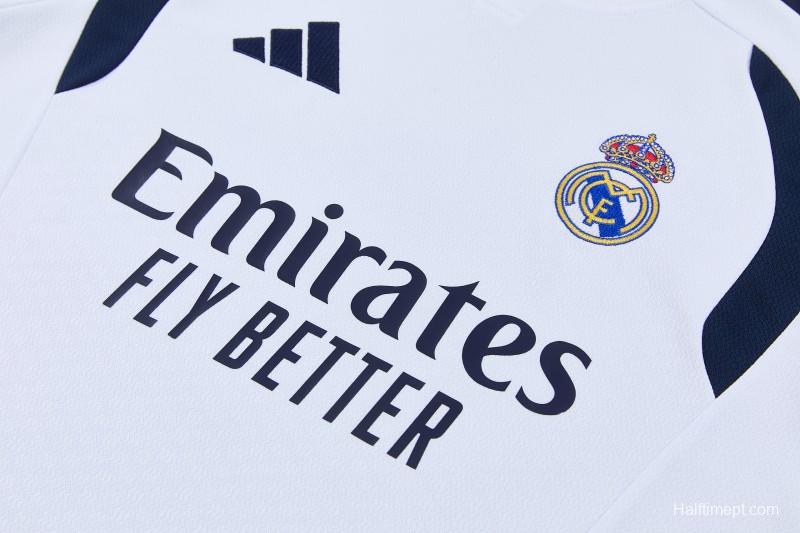 26/27 Real Madrid  White Short Sleeve+Soccer Shorts