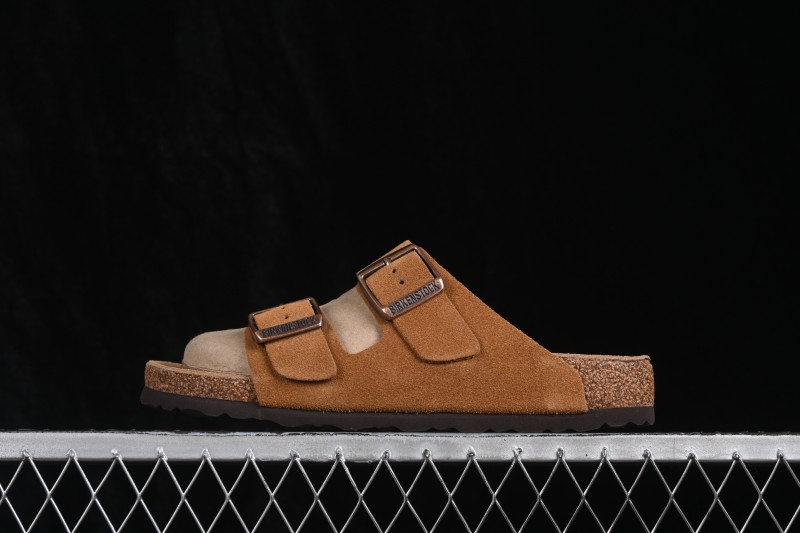 Birkenstock Arizona Soft Footbed Sandals with Sheepskin Lining and Cork-Latex Sole - 1009526
