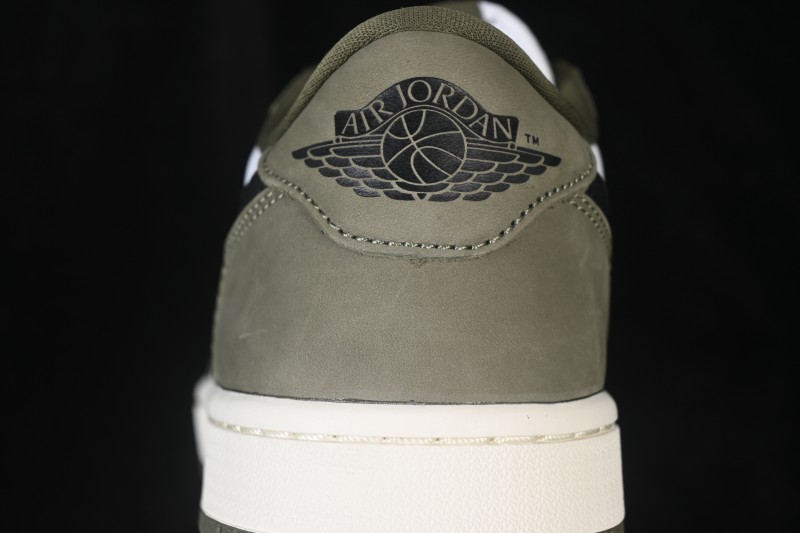 Nike Air Jordan 1 Low OG Medium Olive Low-Top Retro Culture Basketball Shoes - HQ6998-200